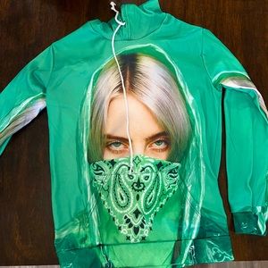 Billie Eilish Green Hoodie